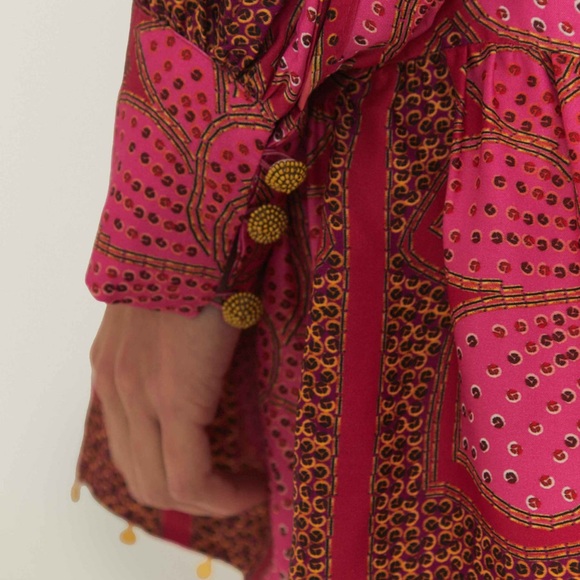 FARM Rio Pink Floral Midi Dress - Picture 4 of 8